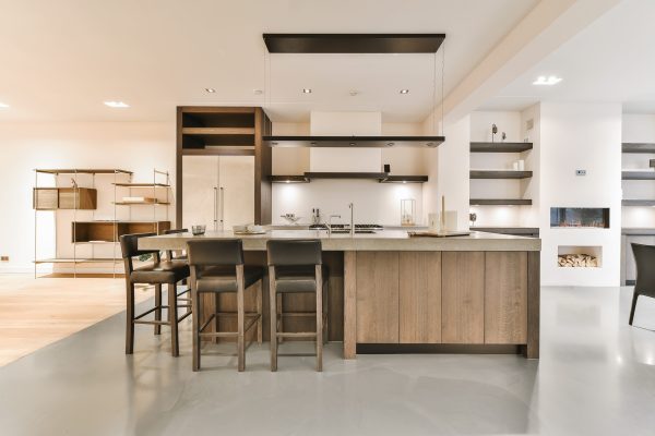 luxury and modern kitchen interior