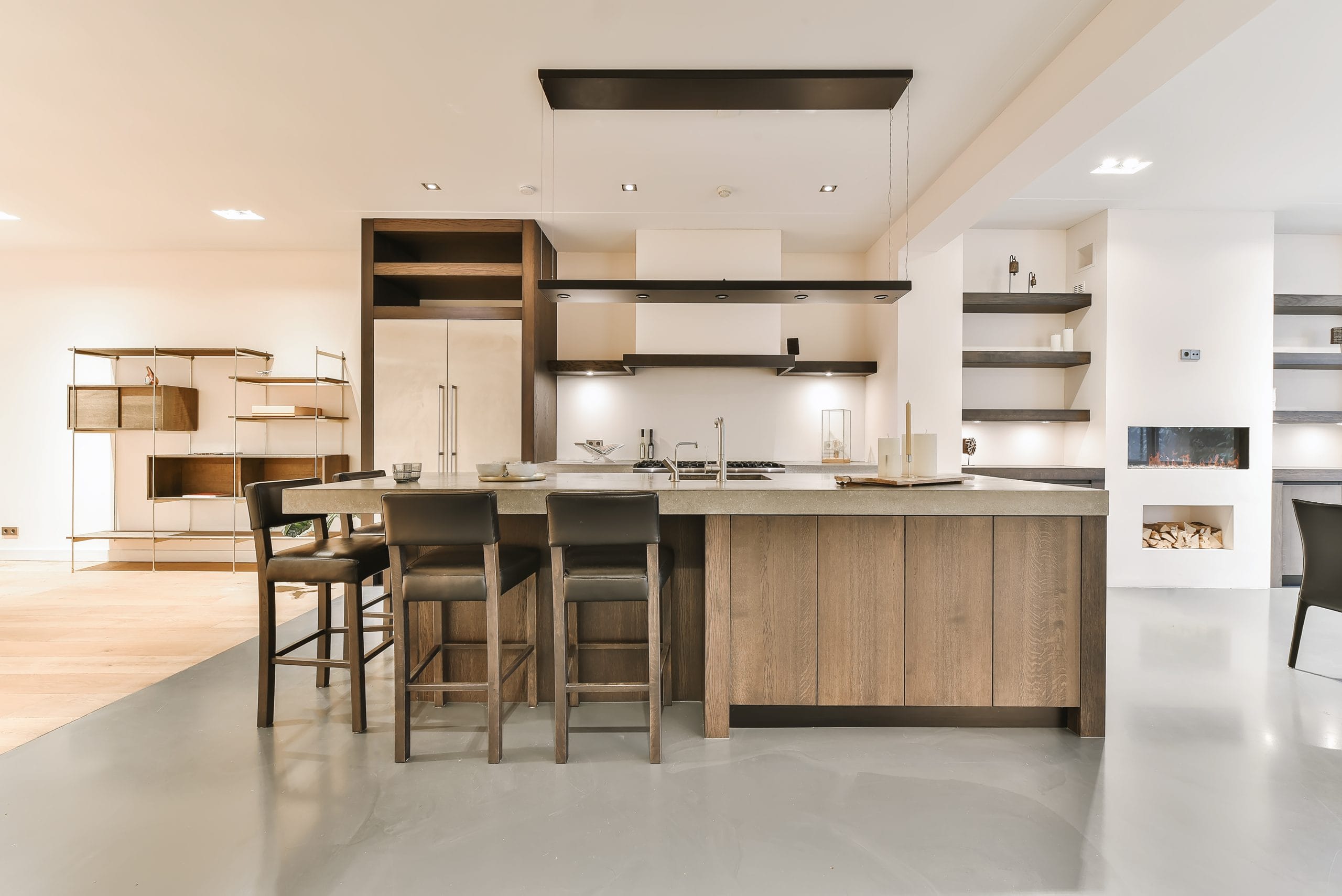 luxury and modern kitchen interior